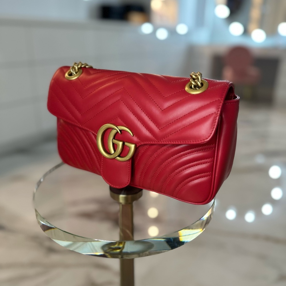 NWT Gucci Matelasse GG Marmont Shoulder Bag - Picture 6 of 15